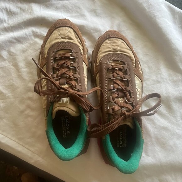 Lacoste Elite Active Women's Sneakers Brown/Green - Picture 5 of 7